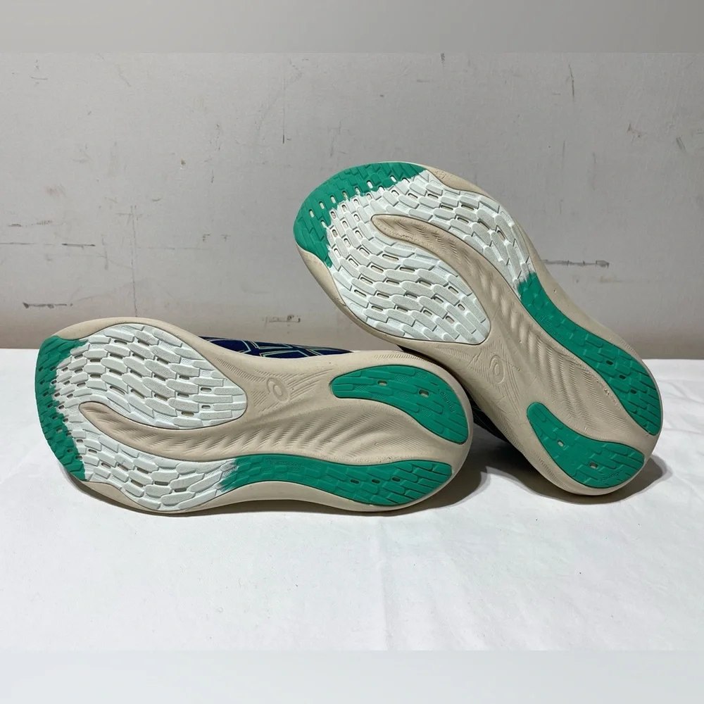 ASICS Womens Gel-Nimbus 26 Size 9 Blue Expanse Aurora Green 1012B601-400 - Picture 16 of 16